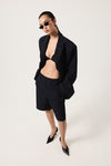 THE ISLA NAVY PINSTRIPE BLAZER