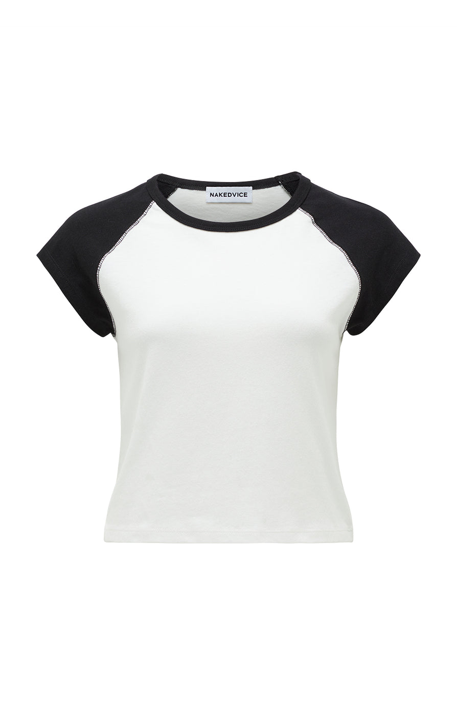 THE JASPER WHITE RAGLAN TEE | GHOST