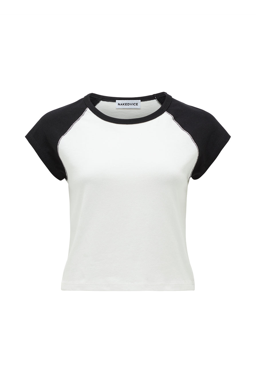 THE JASPER WHITE RAGLAN TEE | GHOST