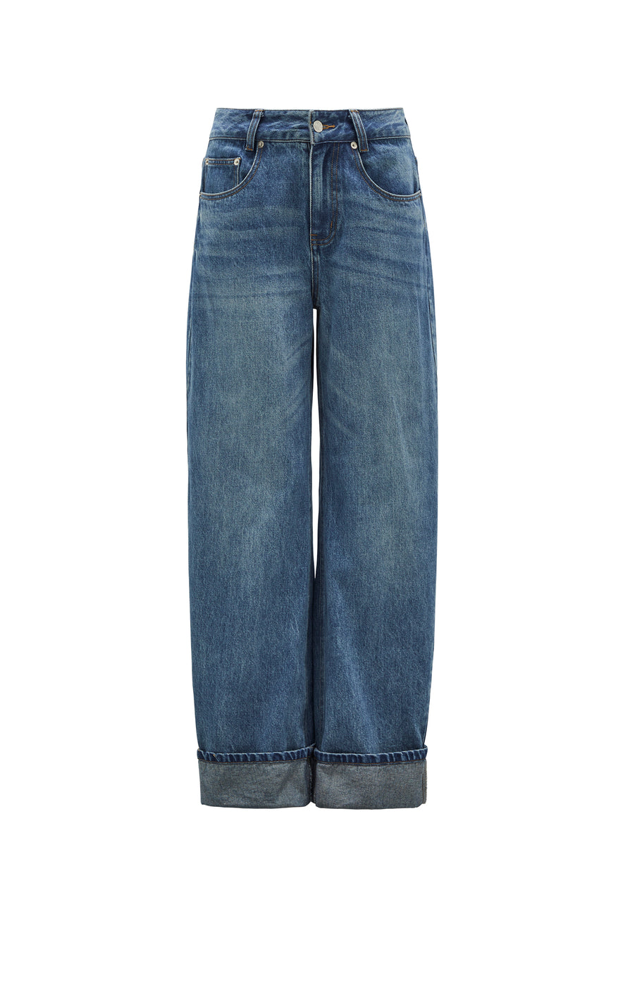 THE JENSEN TRUE BLUE CUFFED JEAN | ghost