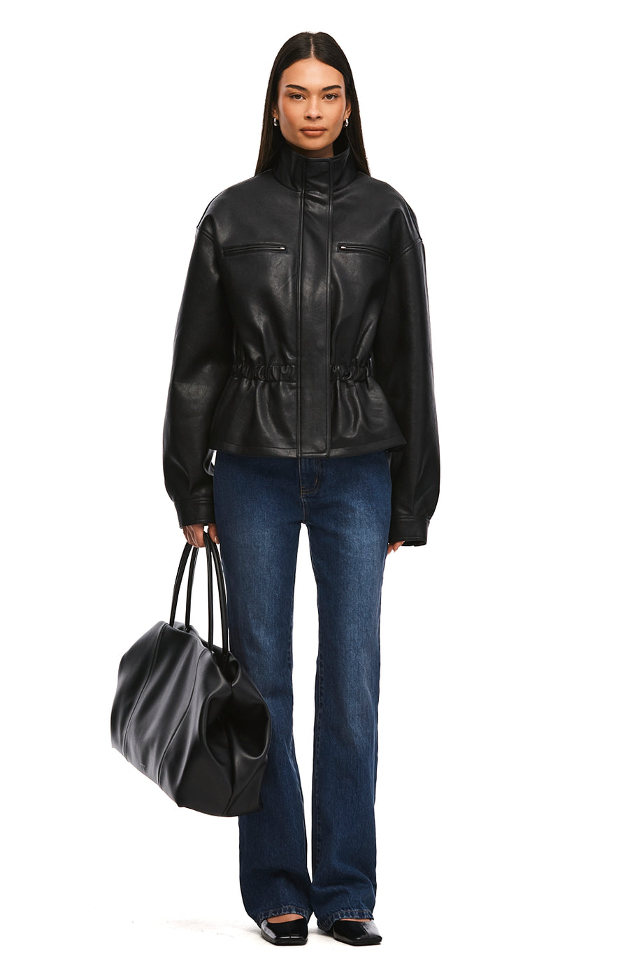 THE BRADY DARK BLUE BOOTCUT JEAN | MODEL