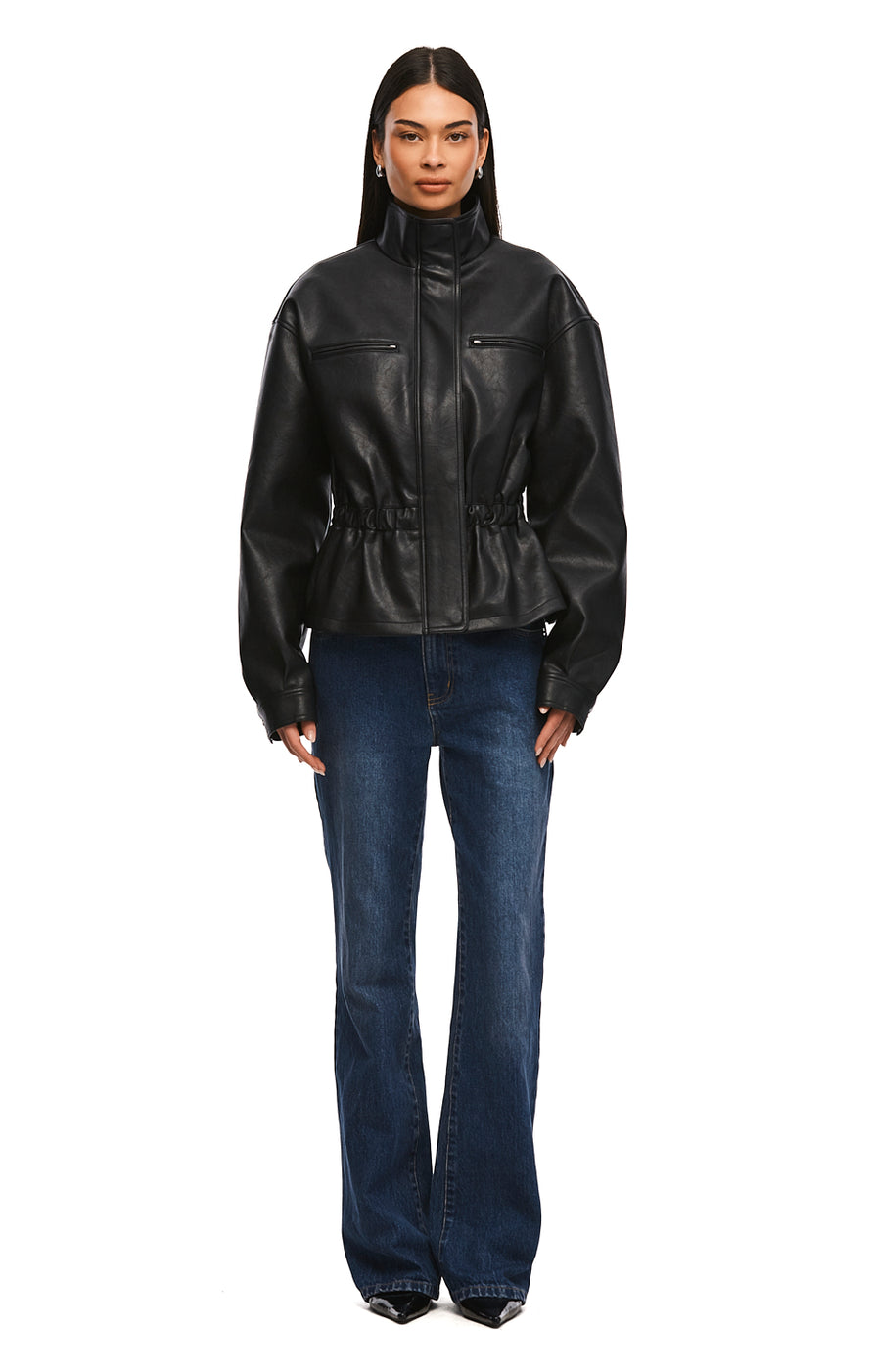 THE BRADY DARK BLUE BOOTCUT JEAN | MODEL