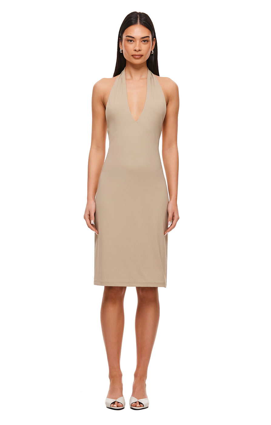 THE LEXINGTON FERN MIDI DRESS | MODEL
