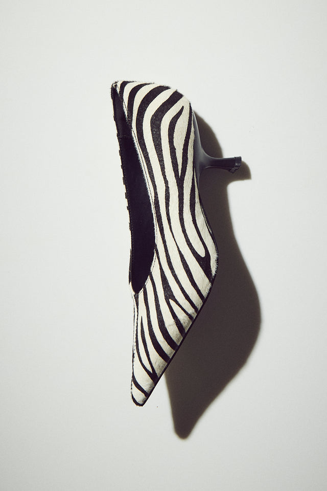 THE HILTON ZEBRA PRINT HEEL 