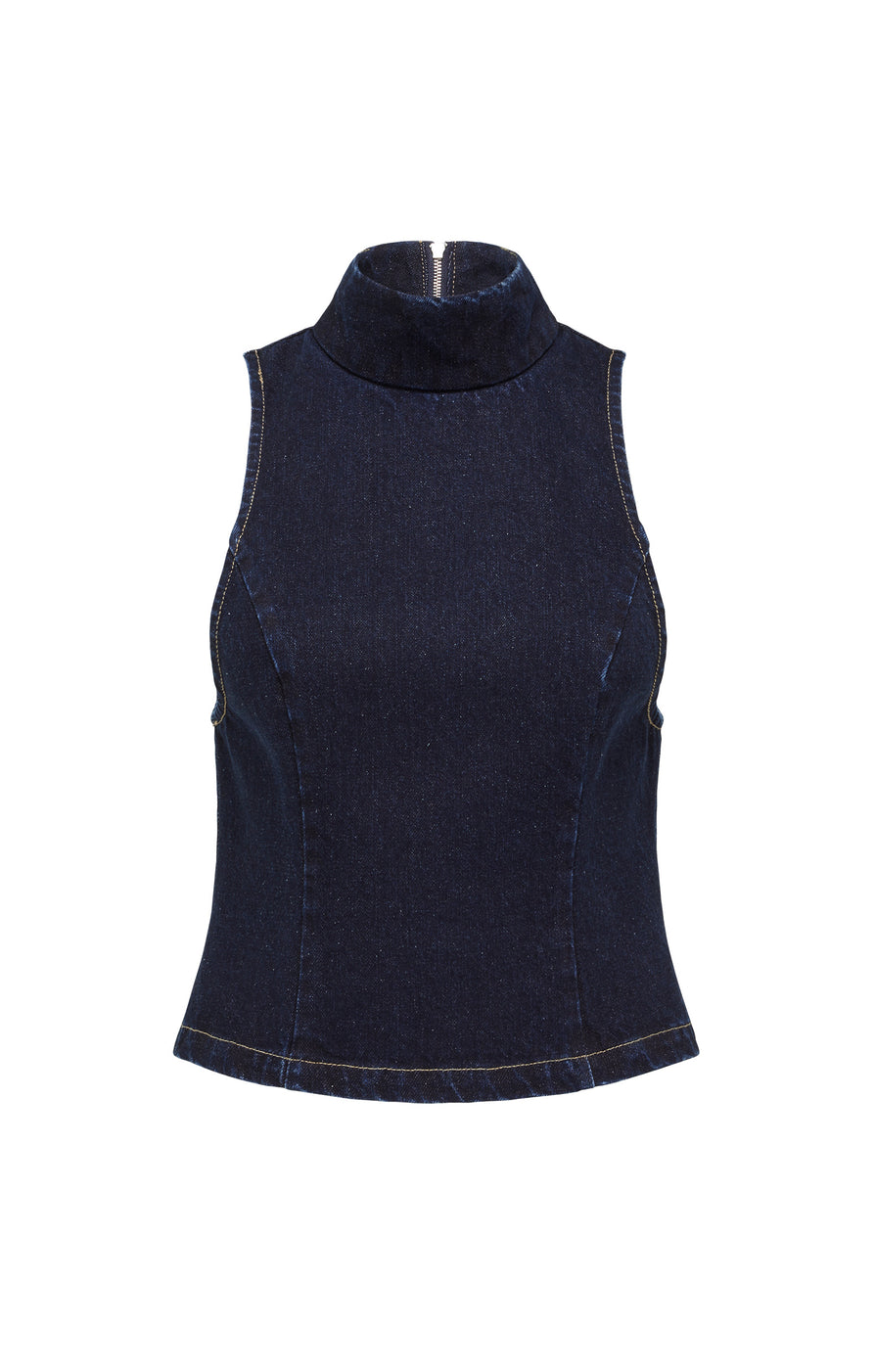 THE LYNCH RAW INDIGO TOP | GHOST
