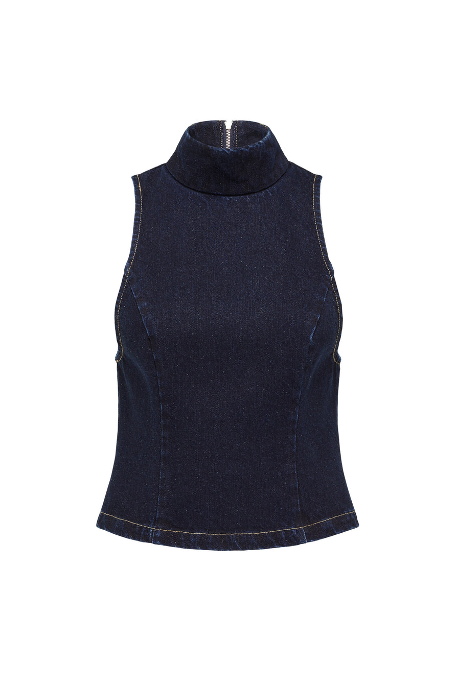 THE LYNCH RAW INDIGO TOP | GHOST