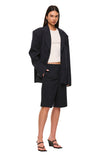 THE XANDER NAVY PINSTRIPE SHORT | model