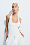 THE MARCELLE WHITE BODYSUIT
