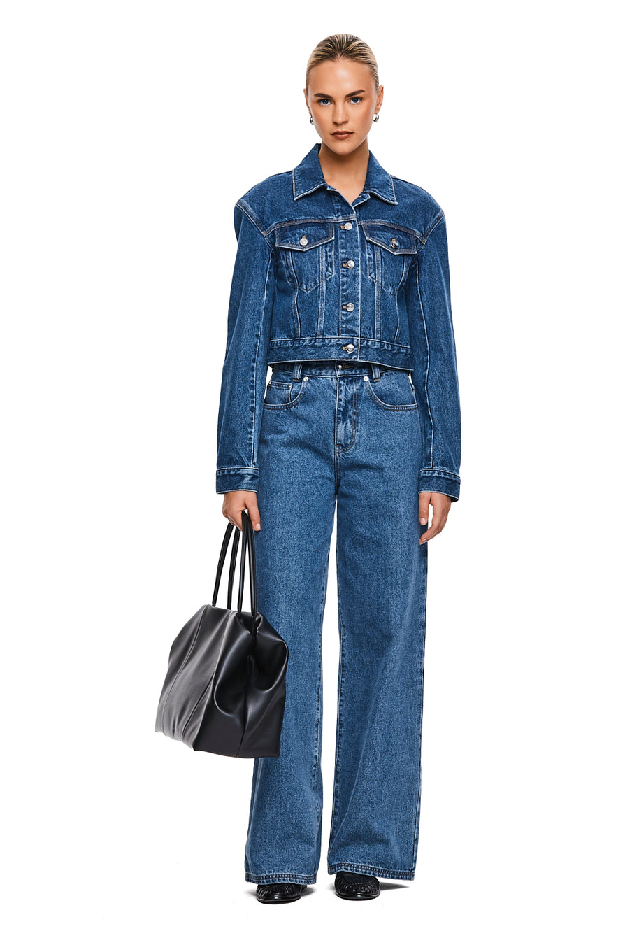 THE MAVERICK VINTAGE BLUE JACKET | MODEL