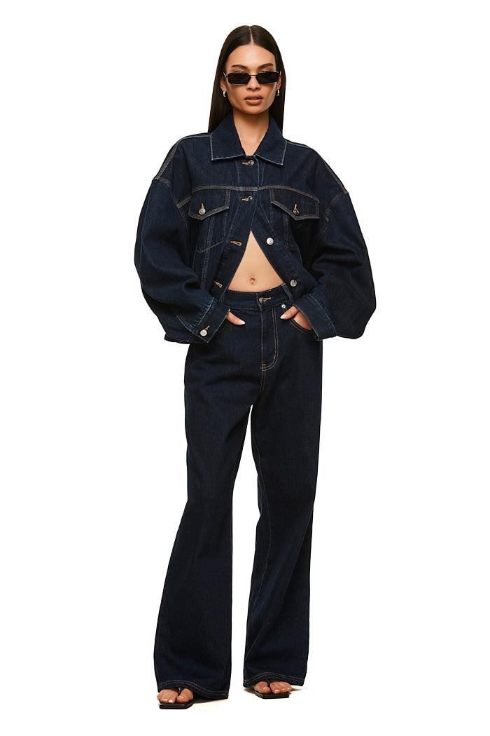 THE MAXWELL DARK INDIGO JACKET