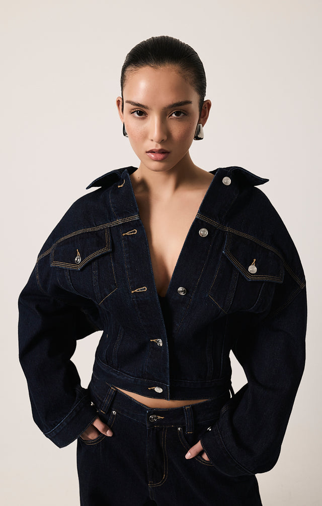 THE MAXWELL DARK INDIGO JACKET 