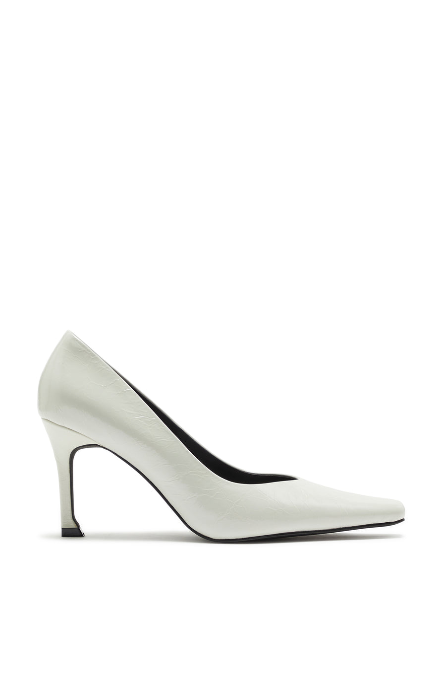 THE MONROE WHITE HEEL | GHOST