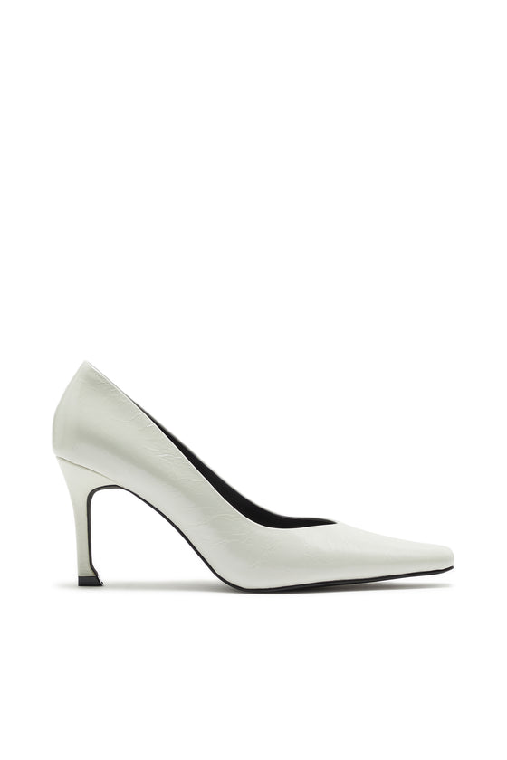 THE MONROE WHITE HEEL