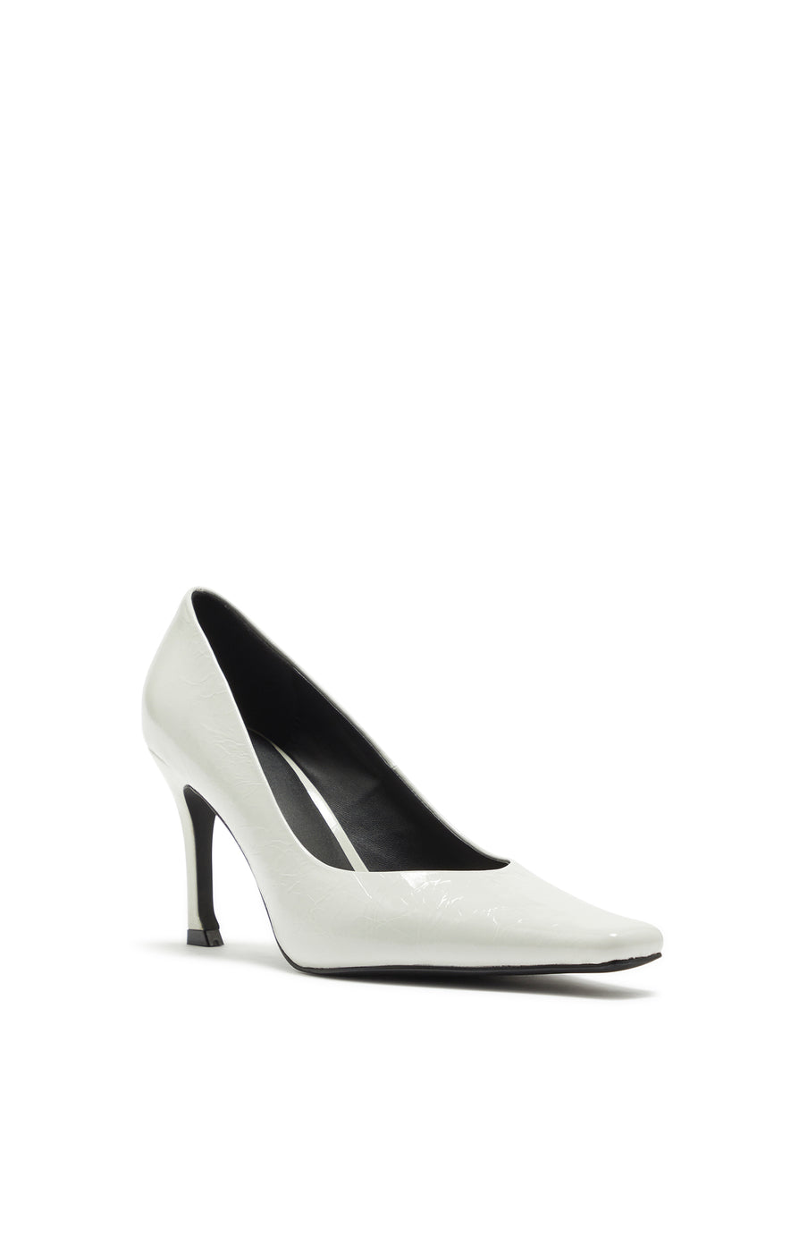 THE MONROE WHITE HEEL | GHOST