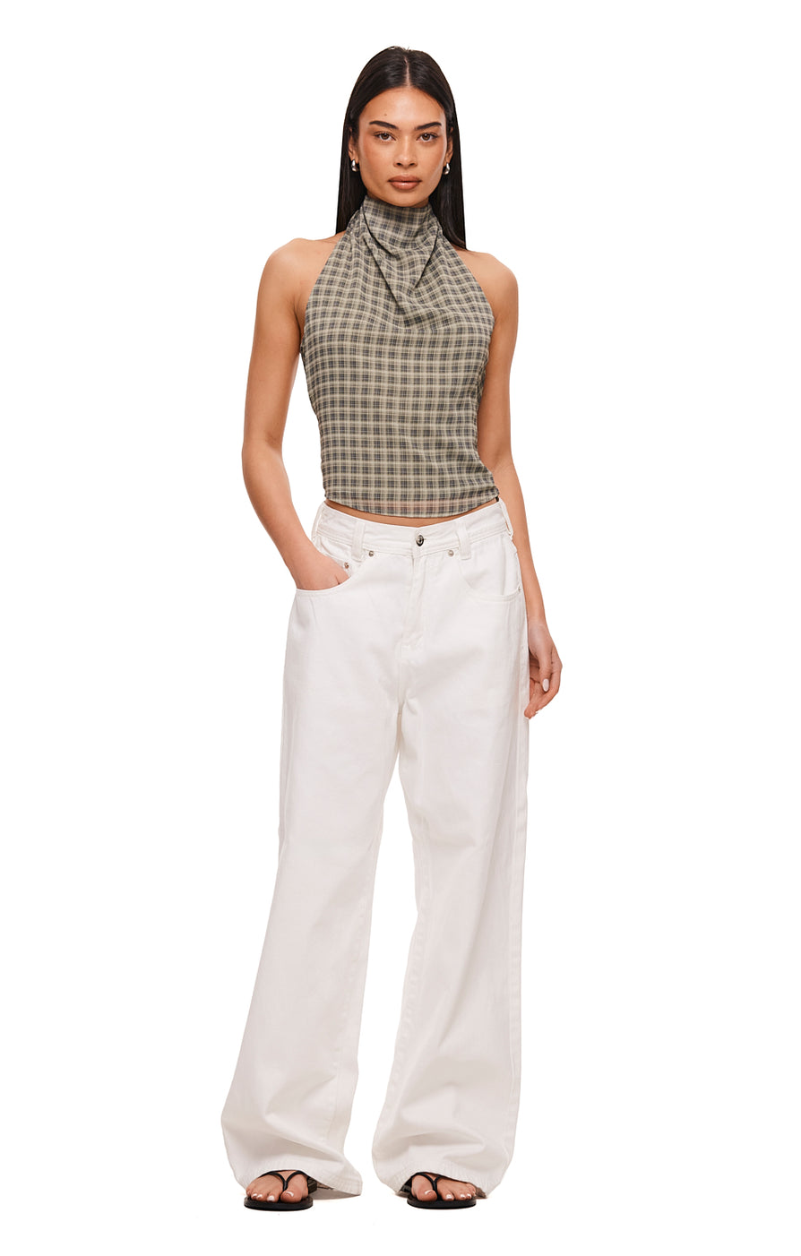 THE MYA CHECK TOP | MODEL