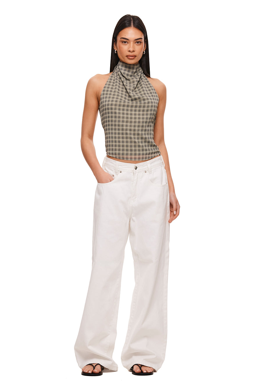 THE MYA CHECK TOP | MODEL