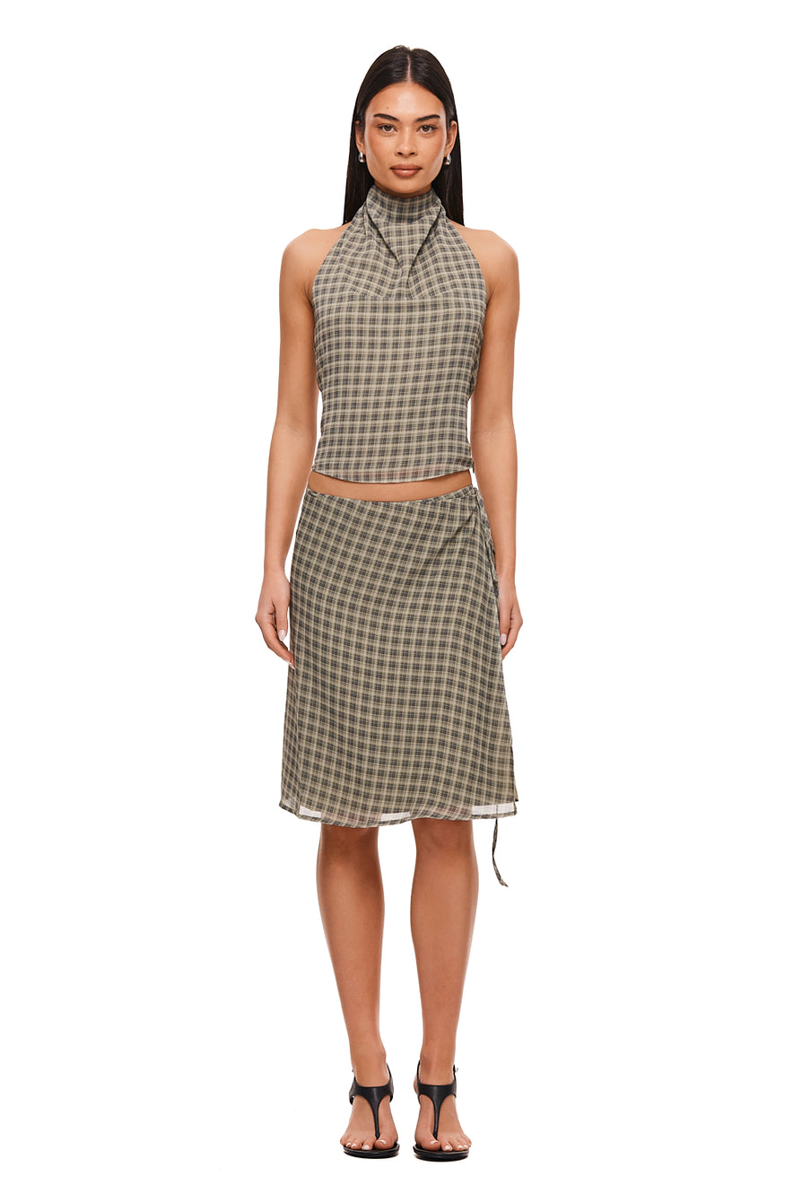THE MYA CHECK TOP | MODEL