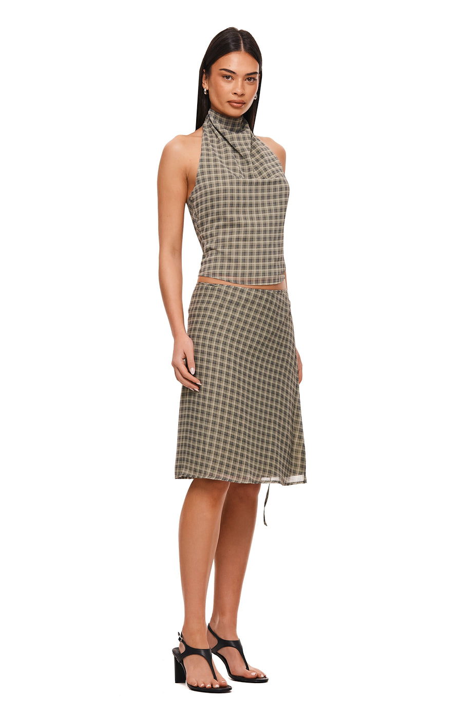 THE MYA CHECK TOP | MODEL