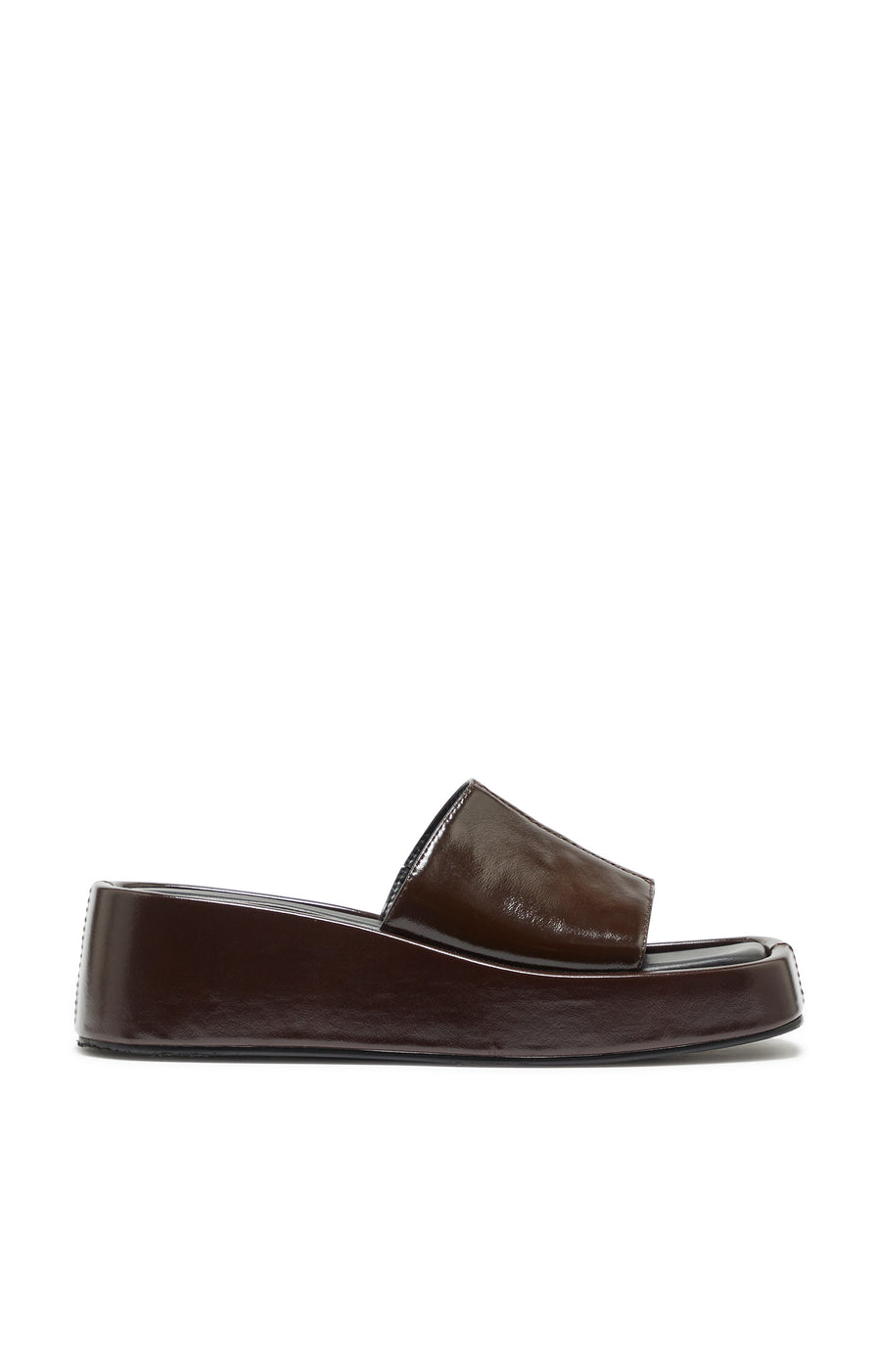 THE NATALIE DARK BROWN FLATFORM | GHOST