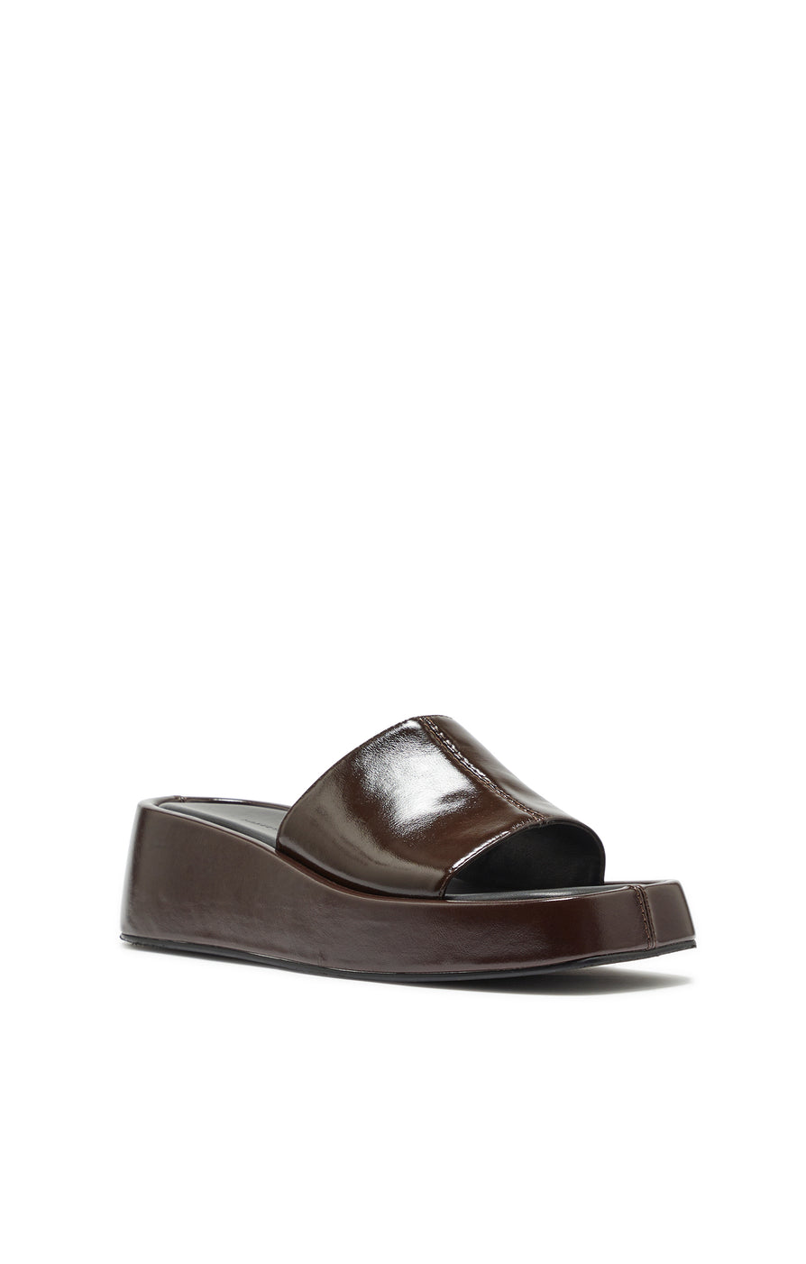 THE NATALIE DARK BROWN FLATFORM | GHOST
