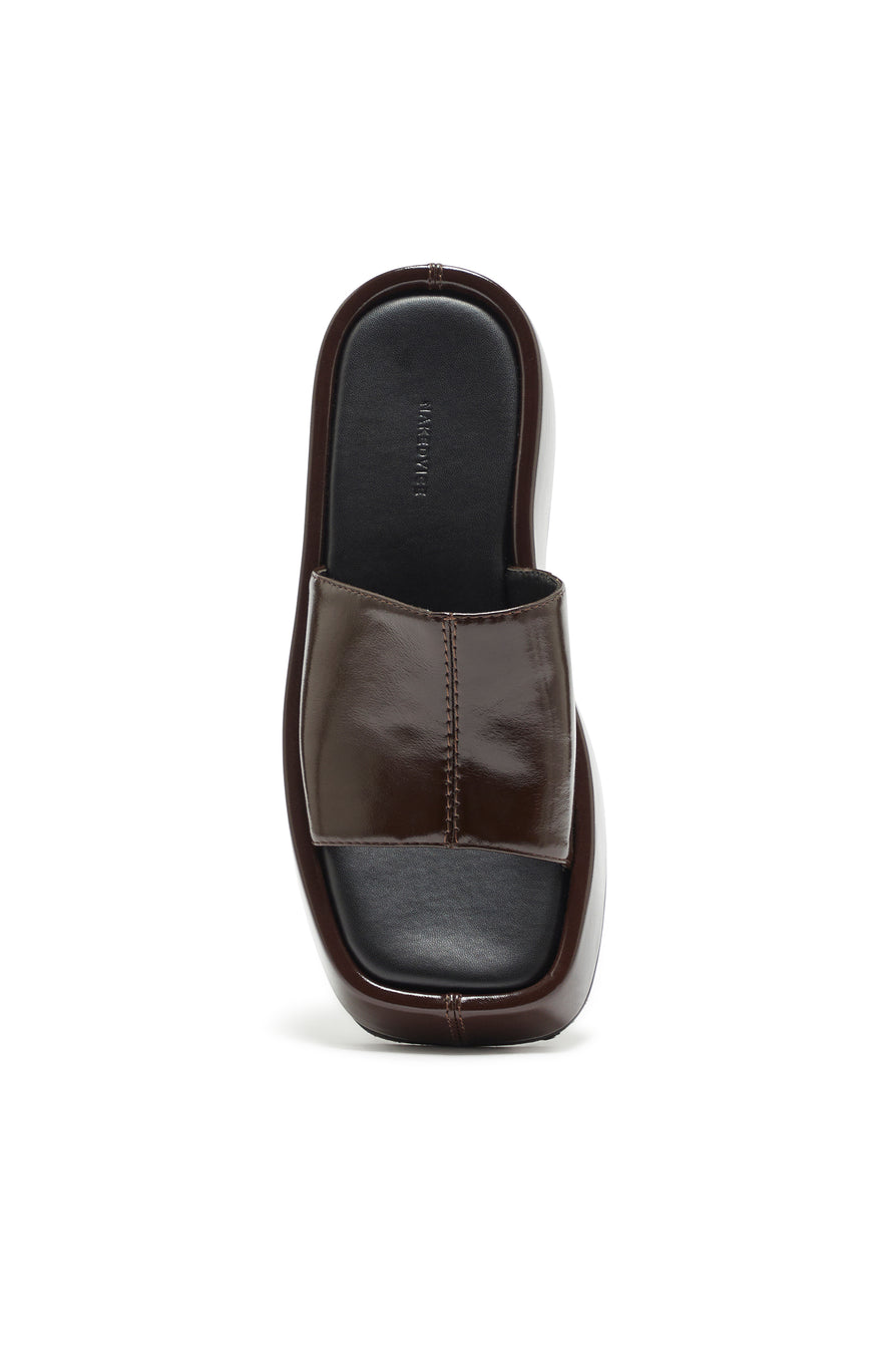 THE NATALIE DARK BROWN FLATFORM | GHOST