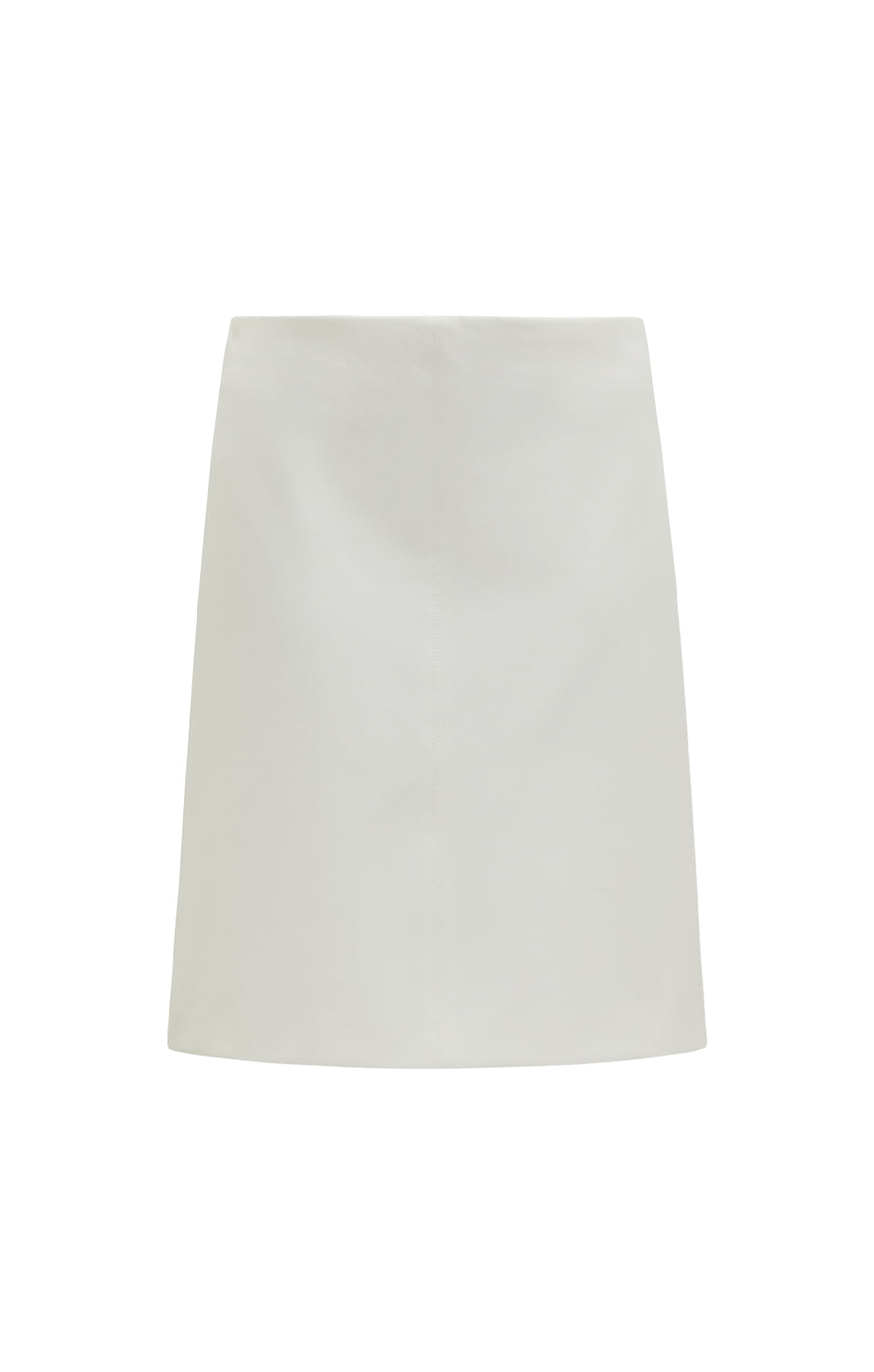 THE NICOLE WHITE MIDI SKIRT | GHOST