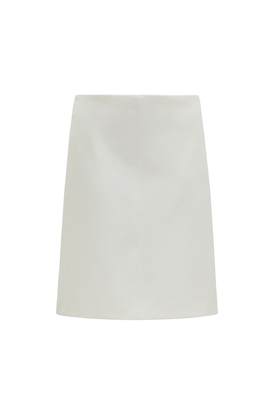 THE NICOLE WHITE MIDI SKIRT | GHOST