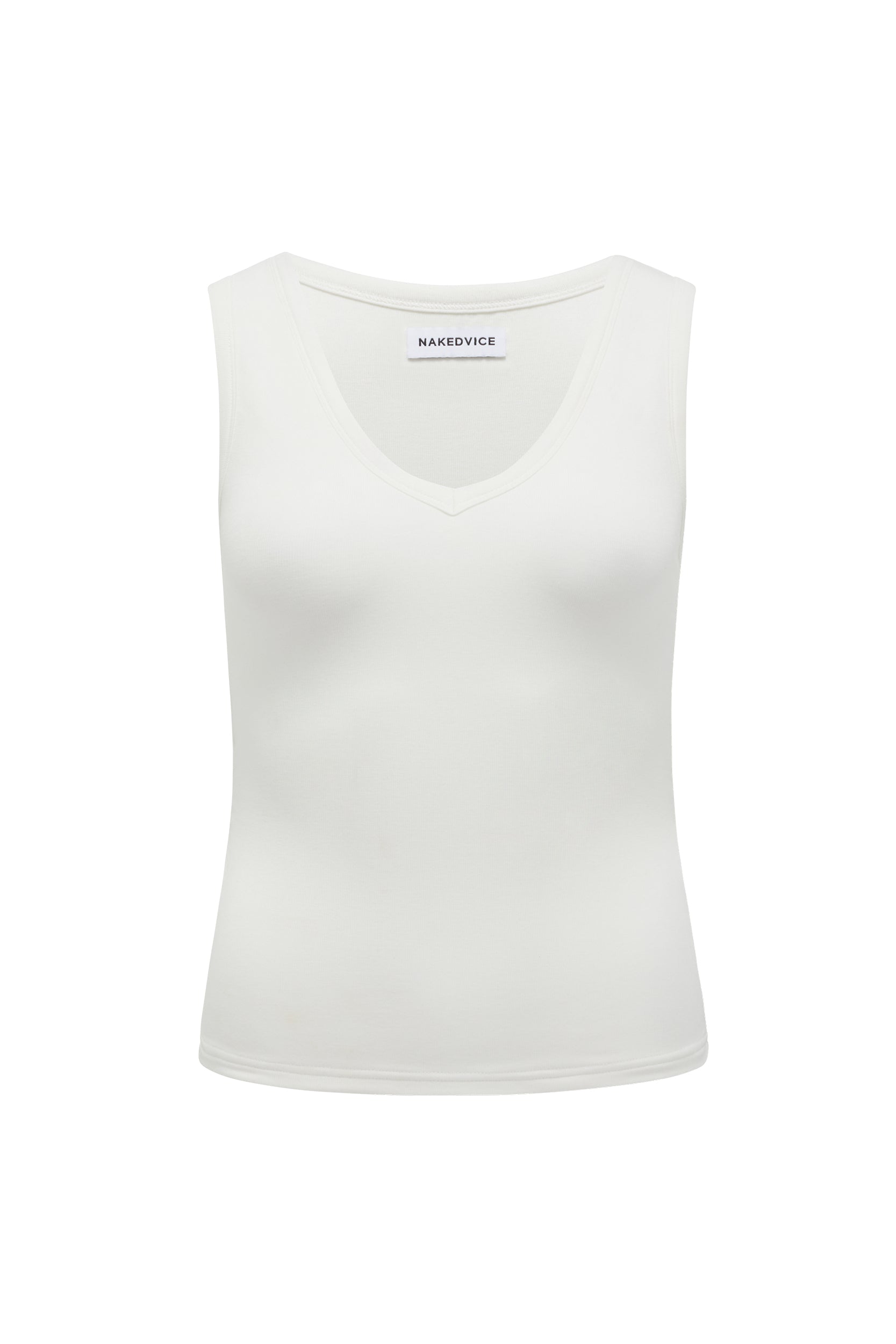 Nakedvice | The Noel White Tank | Women's Tops