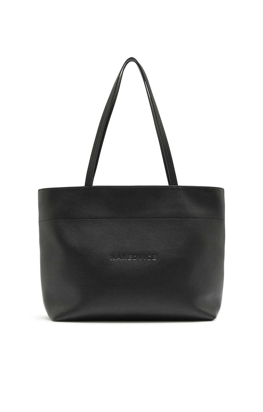 THE NORA BLACK TOTE | GHOST
