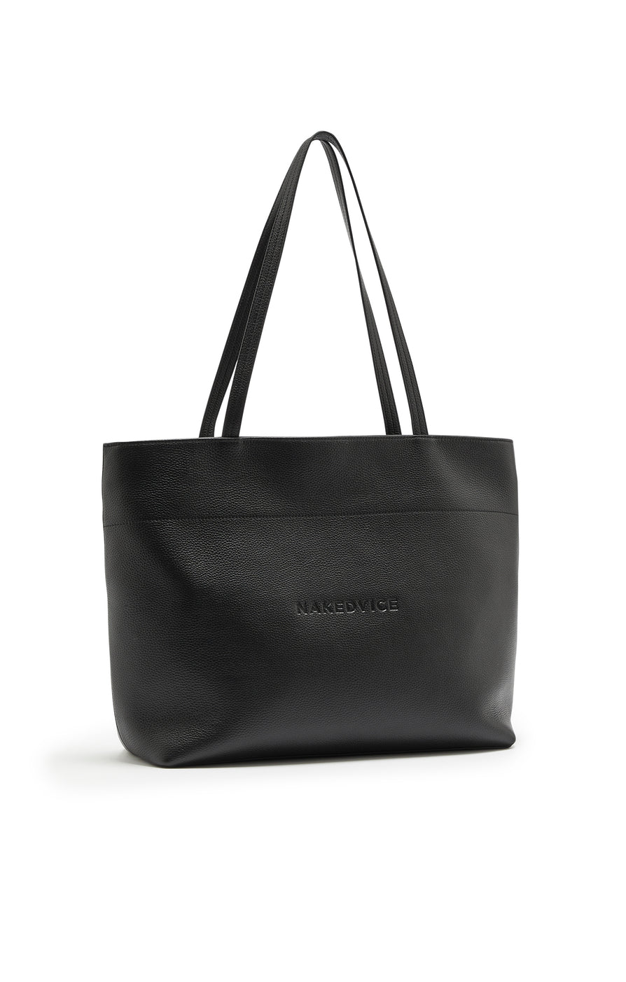 THE NORA BLACK TOTE | GHOST