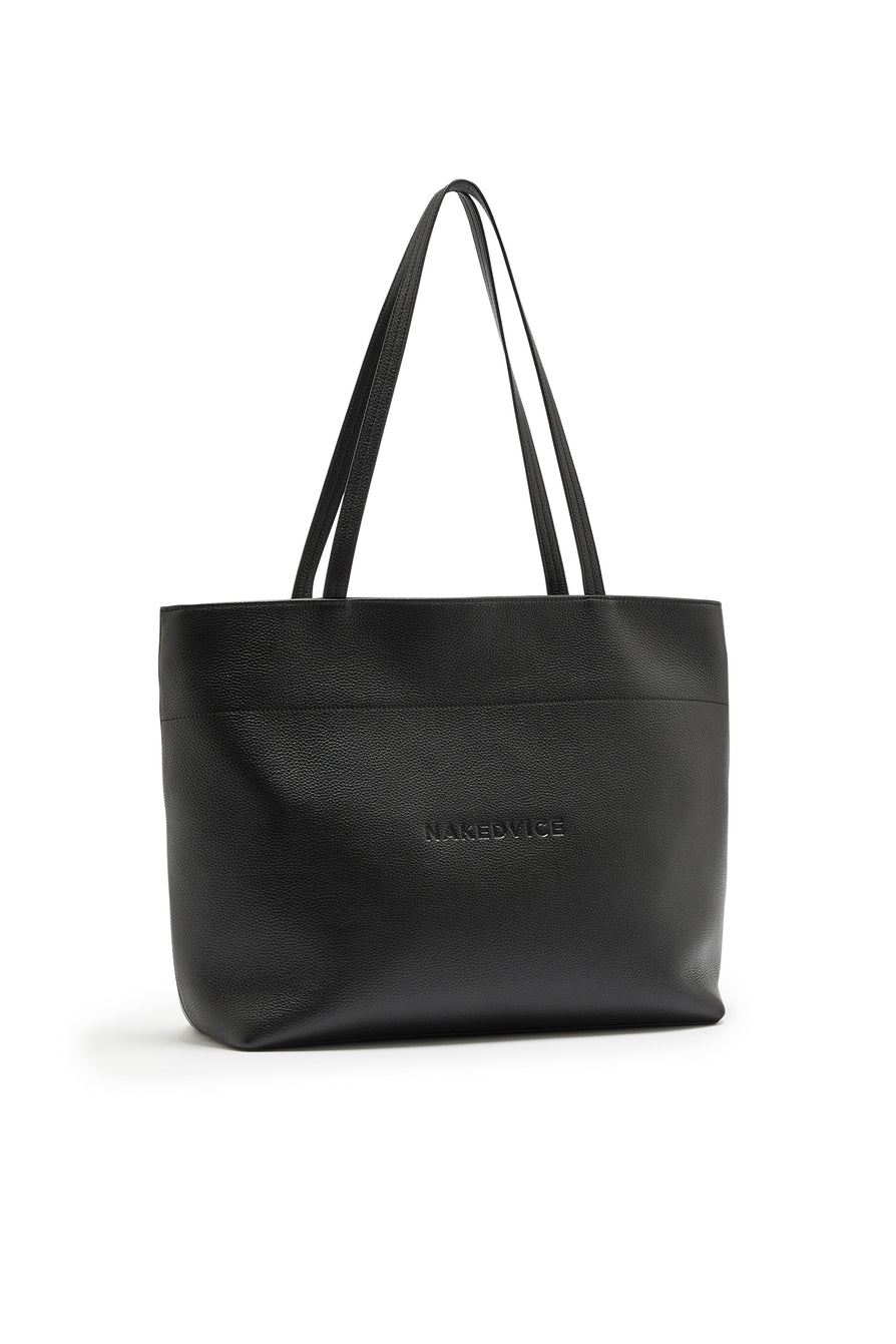 THE NORA BLACK TOTE | GHOST