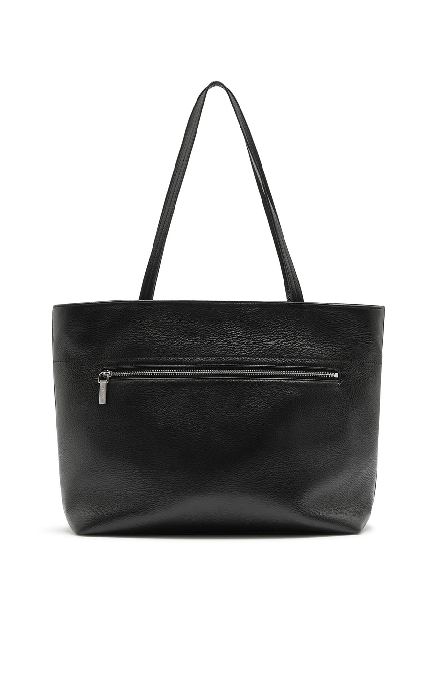 THE NORA BLACK TOTE | GHOST