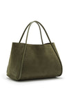 THE NYLA KHAKI SUEDE BAG | GHOST