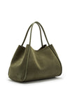THE NYLA KHAKI SUEDE BAG | GHOST