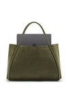 THE NYLA KHAKI SUEDE BAG | GHOST