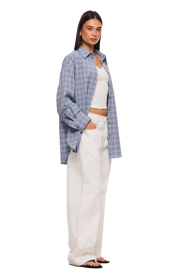 THE PAX BLUE PLAID SHIRT 