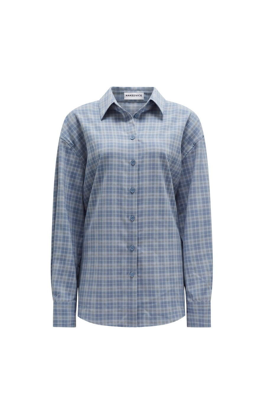 THE PAX BLUE PLAID SHIRT | GHOST