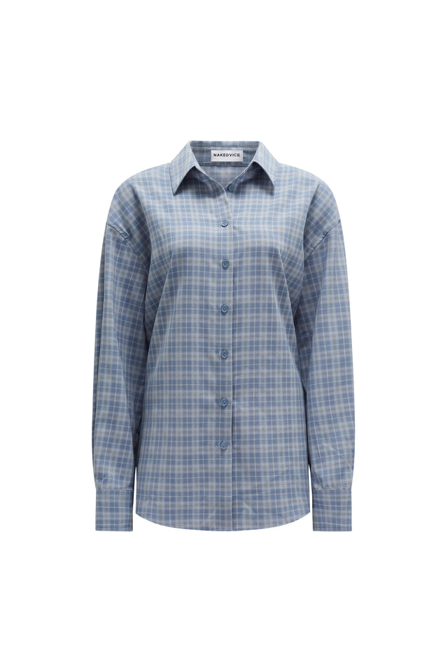 THE PAX BLUE PLAID SHIRT 