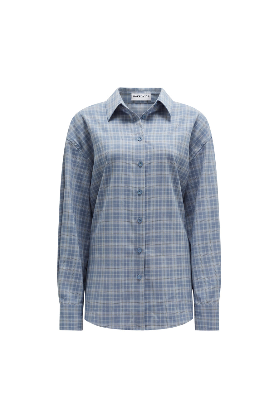 THE PAX BLUE PLAID SHIRT | GHOST
