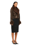 THE PIPPA COFFEE JACKET | MODEL