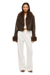 THE PIPPA COFFEE JACKET | MODEL