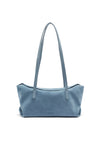 THE POPPY BLUE SUEDE BAG | MODEL