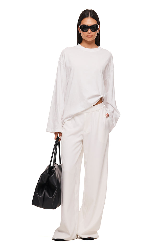 THE ARCHIE WHITE LONGSLEEVE TOP 