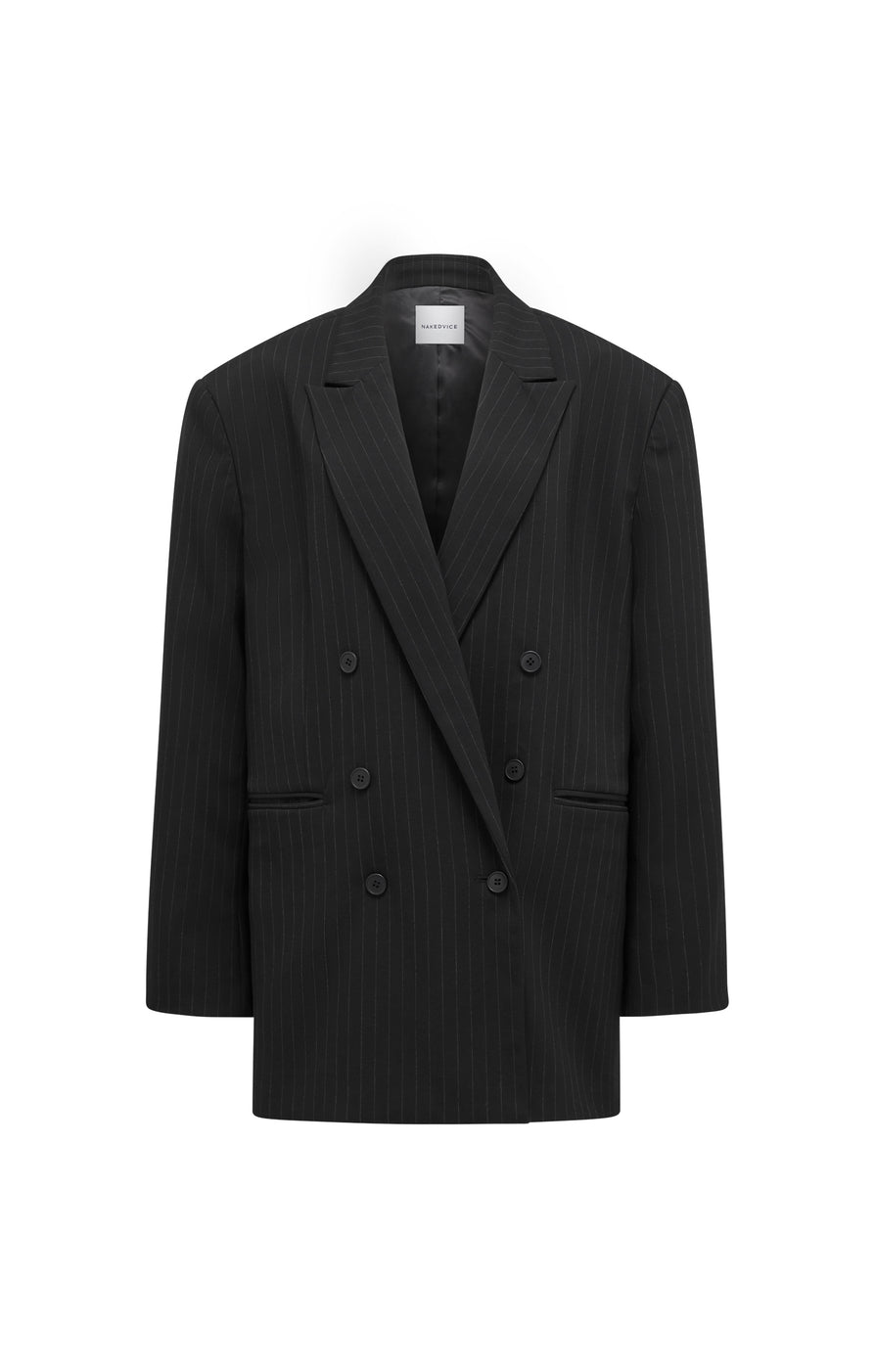 THE ROMAN PINSTRIPE BLAZER | GHOST