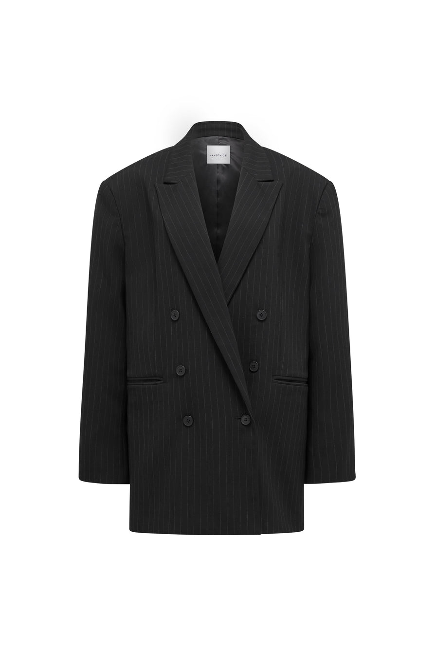 THE ROMAN PINSTRIPE BLAZER | GHOST