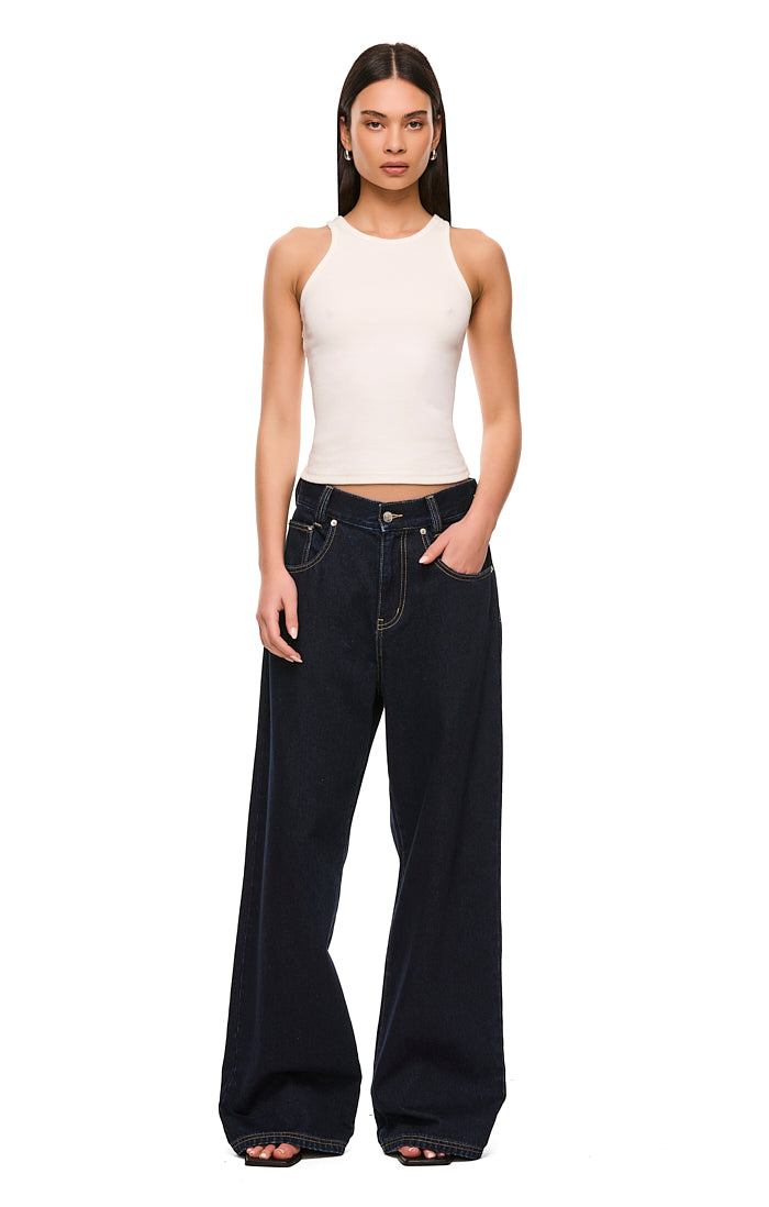 THE MAXWELL DARK INDIGO JEAN | model