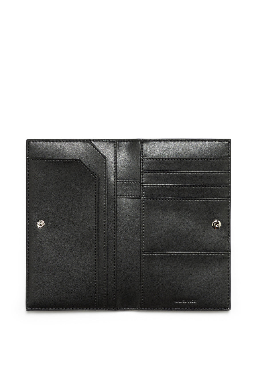 THE SALERNO BLACK CROC PASSPORT WALLET | GHOST