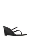 THE SASKIA BLACK WEDGE | GHOST