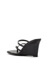 THE SASKIA BLACK WEDGE | GHOST