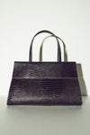 THE SIDNEY BLACK CROC TOTE | LIFESTYLE